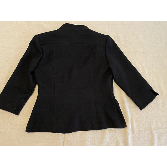 Drapers & Damons Blazer Womens 6 Black 3/4 Sleeves Business Basics Sport Coat - Picture 5 of 13